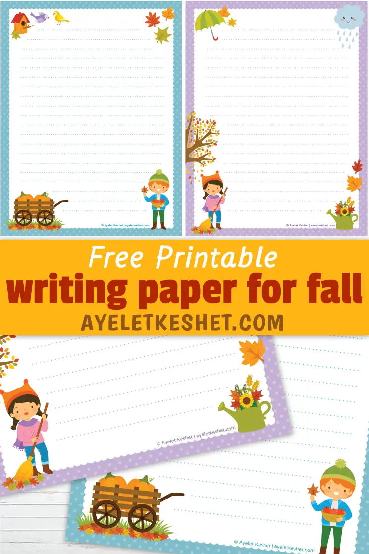 Free printable writing paper - Ayelet Keshet