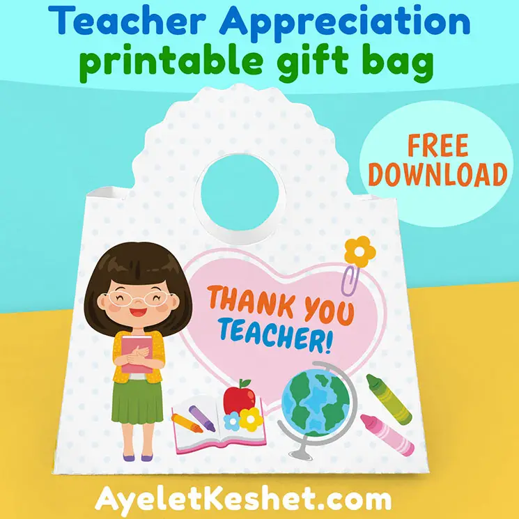 Happy Teacher Appreciation Week Tag, Printable - My Party Design